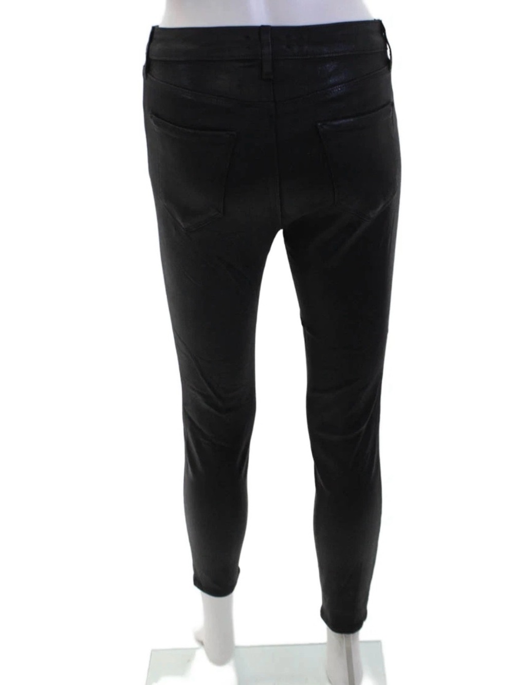 L’Agence Margot Coated Crop Skinny Jean in Black Size 27 ‘Super Stretch’ - Picture 5 of 9